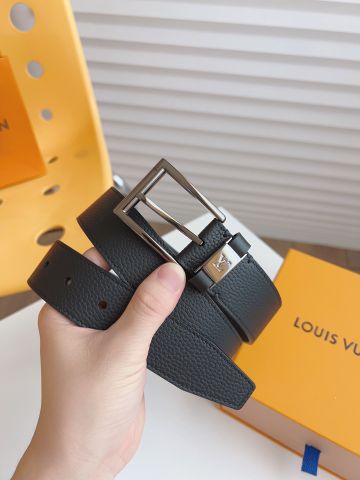 Belt nam LV* dây da bò mềm đẹp bản 3,5cm hàng cao cấp