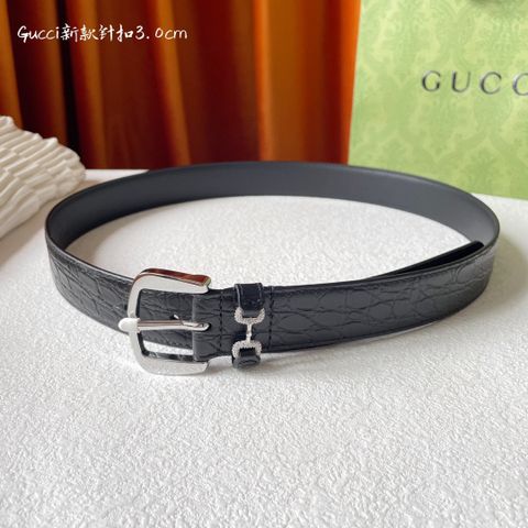 Belt nam nữ GUCCI* bản 3.0cm dây da bò kiểu đẹp SIÊU CẤP