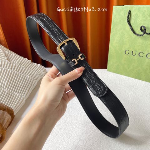 Belt nam nữ GUCCI* bản 3.0cm dây da bò kiểu đẹp SIÊU CẤP