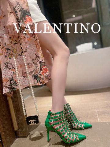 Sandal boot VALENTINO* cao 8cm da bóng tán đinh đẹp sang VIP 1:1