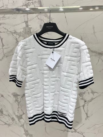 Áo phông nữ BALMAIN* chất len vân nổi đẹp độc VIP 1:1