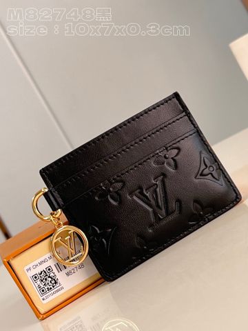 Ví nữ LV* dáng nhỏ đựng thẻ da bê dập Monogram khoá Monogram vàng cực đẹp sang VIP 1:1