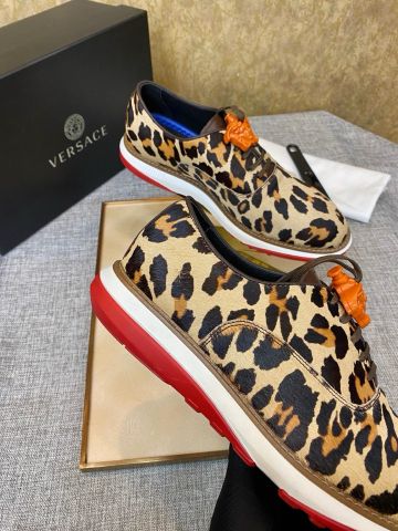 Giày slip on nam VERSACE* hoạ tiết da báo hàng độc VIP 1:1