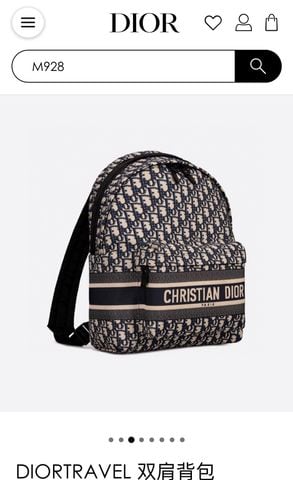 Ba lô DIOR* nam nữ hoạ tiết oblique cao cấp