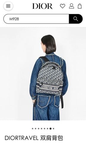 Ba lô DIOR* nam nữ hoạ tiết oblique cao cấp