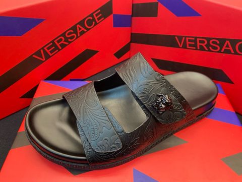 Dép nam VERSACE* quai da bò kiểu đẹp cao cấp