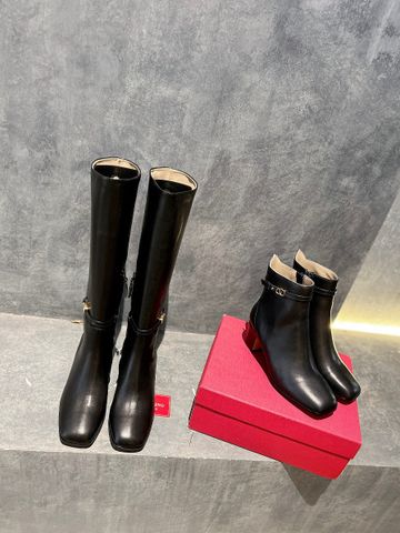 Boot VALENTINO* cổ thấp da bò dáng đẹp VIP 1:1