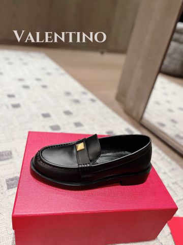 Giày nữ Loafer VALENTINO* da bò lỳ đẹp VIP 1:1