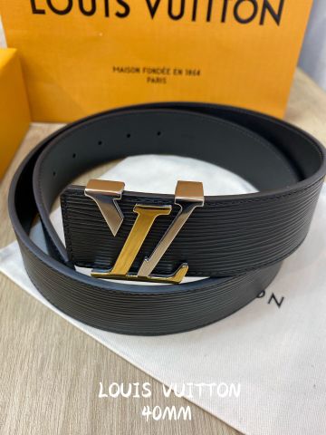 Belt nam LV* dây da tăm ngang cao cấp