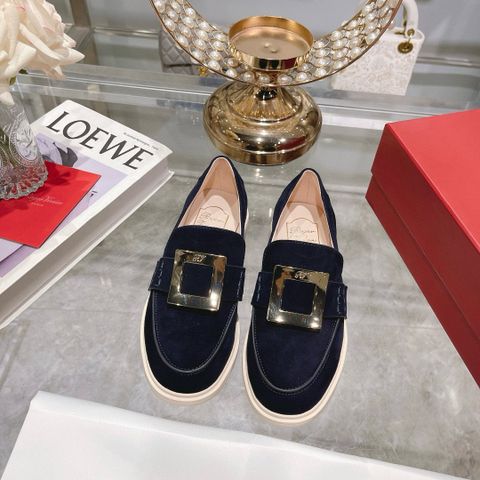 Giày slip on nữ Roger* Vivie*r da lộn đẹp VIP 1:1