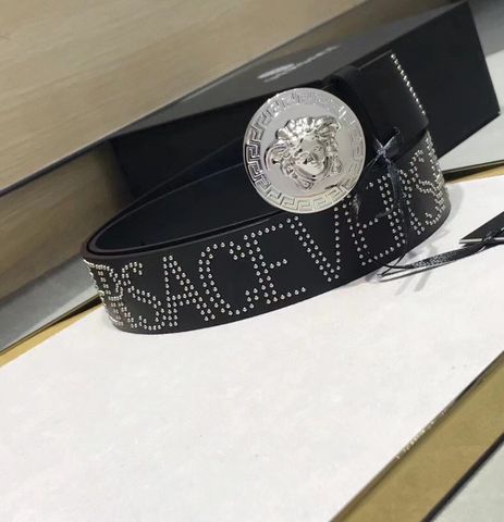 Belt nam VERSACE* dây da bò lỳ tán đinh chữ đẹp độc SIÊU CẤP