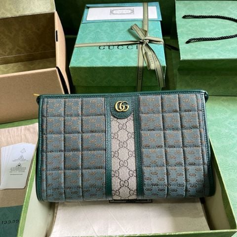 Clutch GUCCI* nam nữ canvas hoạ tiết logo phối màu đẹp mẫu mới VIP 1:1