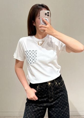Áo phông nữ L*V   – Oversized cotton YB cao cấp