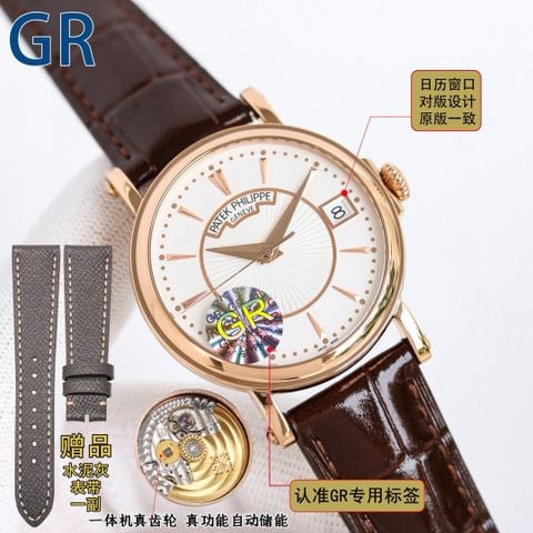 Đồng hồ nam patek* philippe* dây da case 38mm VIP 1:1