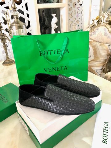 Giày lười BV Bottega* da bê đan gót phối da lộn có thể đi dẫm gót đẹp SIÊU CẤP