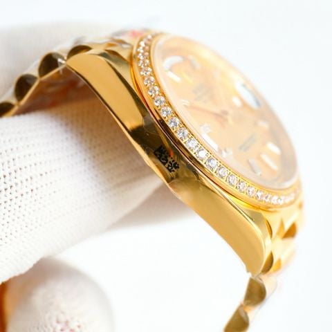 Đồng hồ nam nữ rolex* 36mm dây kim loại đẹp VIP 1:1