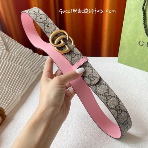 Belt nữ GUCCI* bản 3.0cm dây belt có thể sử dụng được cả hai mặt