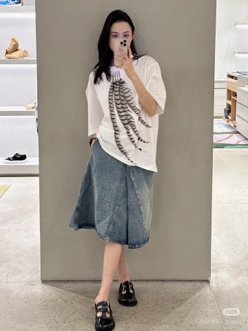 Áo phông nam nữ Loe*We*  FEATHER TEE