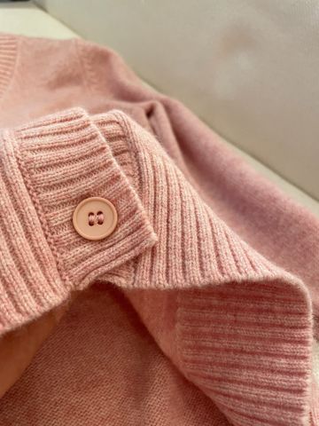 Áo cardigan len Dior* màu hồng đẹp VIP 1:1