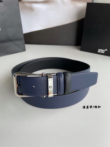 Belt nam Mont* Blanc* dây da bò mềm