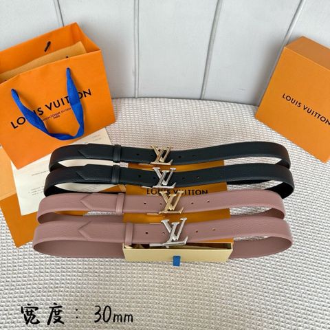 Belt nữ LV* bản 3.0cm dây da bò mặt xoay kiểu đẹp SIÊU CẤP