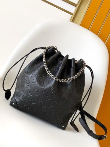 Túi xách nữ L*V dây rút da bò in nổi hoạ tiết Monogram VIP 1:1