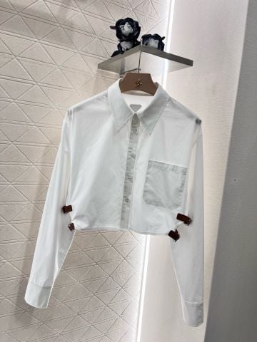 Sơ mi nữ PRAD* dáng ngắn