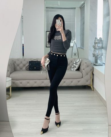 Quần legging LV* khuy vàng đẹp VIP 1:1