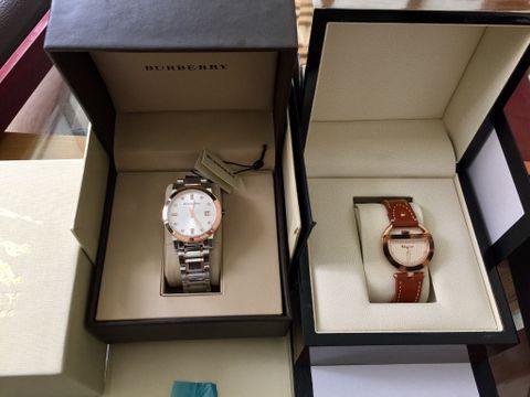 Đồng hồ burberry case 38 33 và 26mm nam nữ