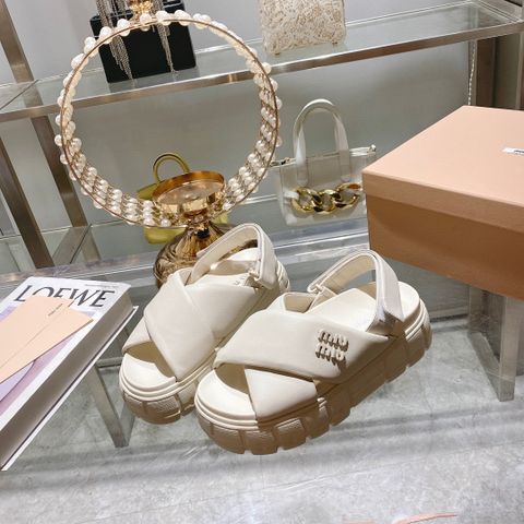 Sandal nữ miu* miu* da bê mềm SIÊU CẤP