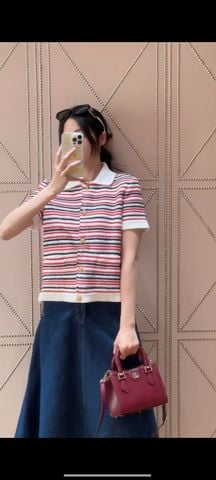 Áo nữ polo len kẻ GUC* – Đỉnh cao phong cách Xuân hè