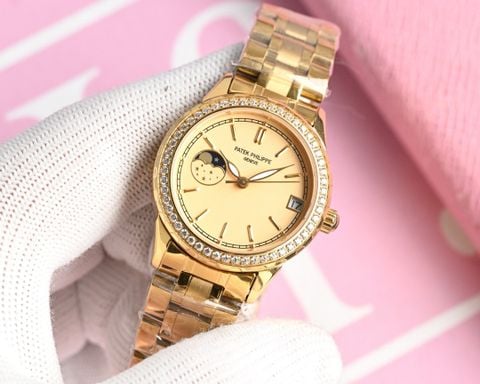 Đồng hồ nữ Patek* Philippe* dây kim loại