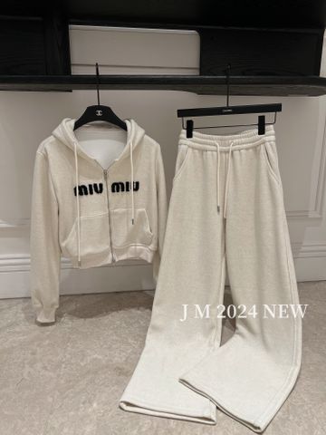 Bộ thể thao nữ miu* miu* quần ống rộng đẹp VIP 1:1