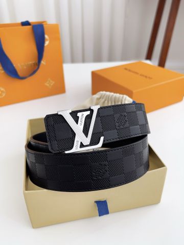 Belt nam Louis* LV* da bò dập caro đẹp SIÊU CẤP