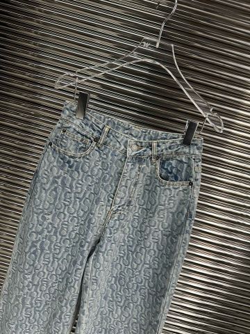 Quần jeans nữ ống xuông dập nổi hoạ tiết đẹp độc VIP 1:1