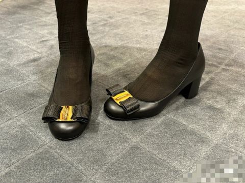 Giày cao gót SALVATORE* gót vuông cao 6m đẹp sang VIP 1:1