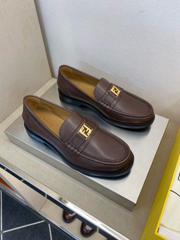 Giày nam Loafer FENDI* da bò kiểu đẹp lịch lãm VIP 1:1