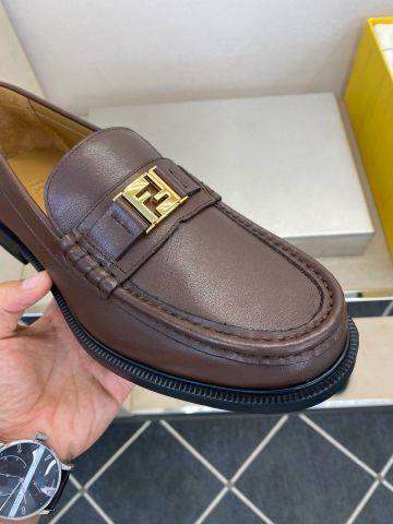 Giày nam Loafer FENDI* da bò kiểu đẹp lịch lãm VIP 1:1