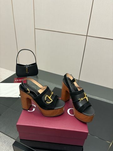 Sandal cao gót GUCC* Platform Sandals