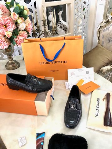 Giày nam Loafer LV* da cá sấu đẹp lịch lãm VIP 1:1