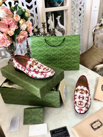 Giày nam Loafer GUCCI* da bò in hoạ tiết đẹp độc VIP 1:1