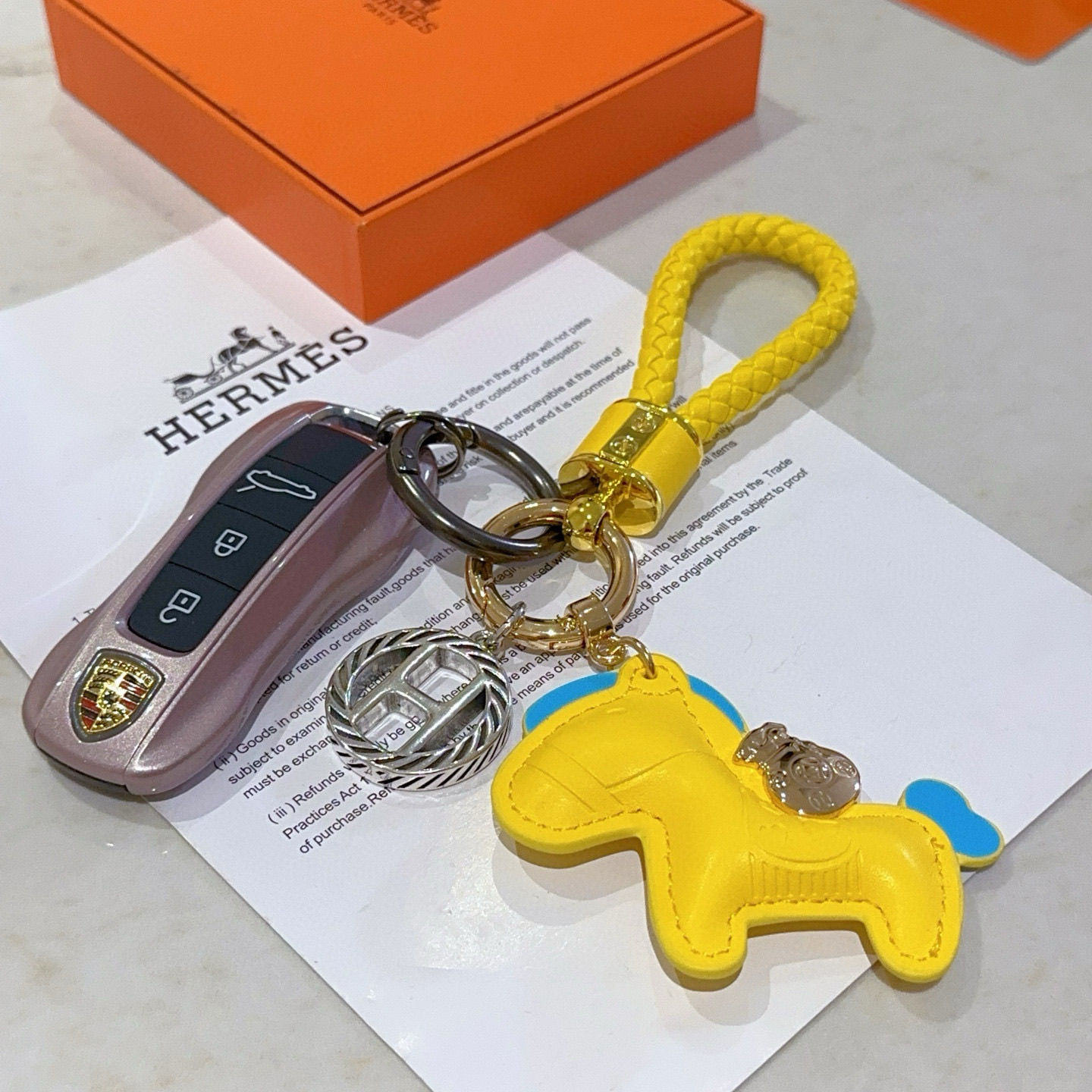 Móc khóa ngựa Herme*s nam nữ cao cấp
