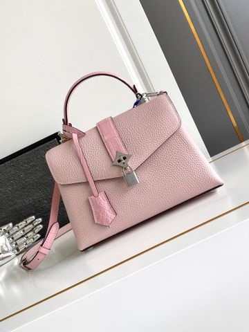Túi xách nữ L*V da bò xịn cao cấp phối vân cá sấu khóa vàng cực đẹp sang 27cm VIP 1:1