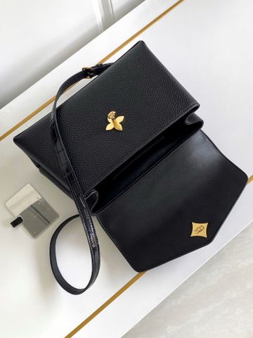Túi xách nữ L*V da bò xịn cao cấp phối vân cá sấu khóa vàng cực đẹp sang 27cm VIP 1:1