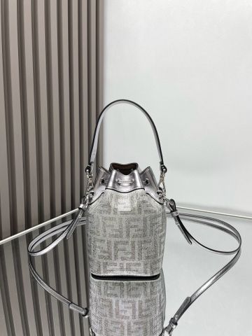 Túi xách nữ FENDI* mini đính đá bạc mẫu mới đẹp sang nổi bật VIP 1:1