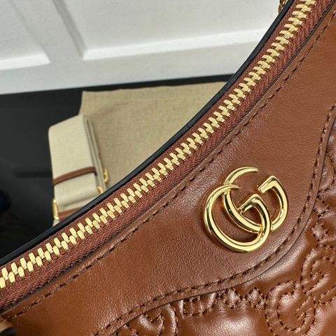 Túi xách nữ GUCCI* da bò dập nổi hoạ tiết logo quai bản to đẹp cao cấp