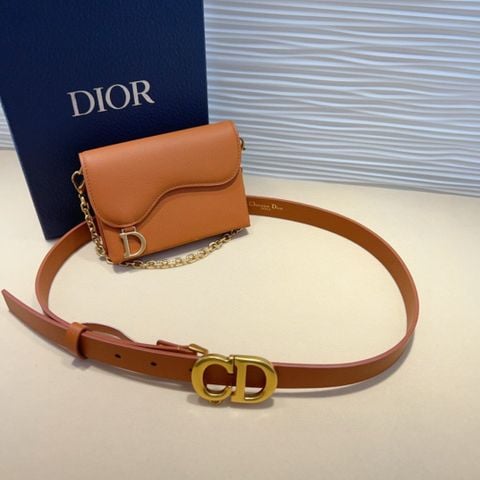 Belt bag Di*or*  đeo thắt lưng – Saddle Chain Mini