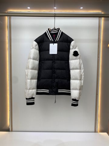 Áo phao nam lông vũ moncler phối 2 màu đẹp VIP 1:1