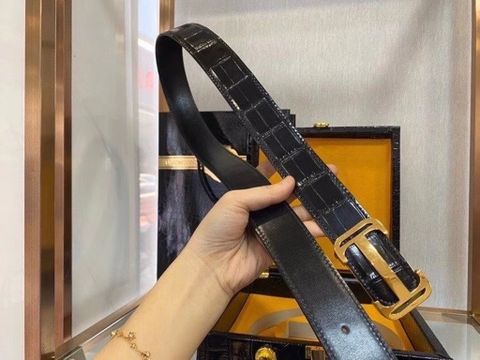 Belt nam dây da cá sấu kiểu đẹp sang lịch lãm bản 3,8cm