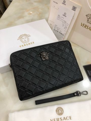 Clutch nam nữ VERSACE* da bò dập hoạ tiết